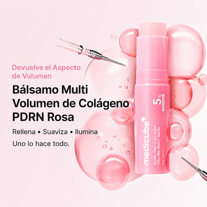 Medicube Bálsamo PDRN Rosa + Colágeno | Efecto Volumen y Piel Radiante