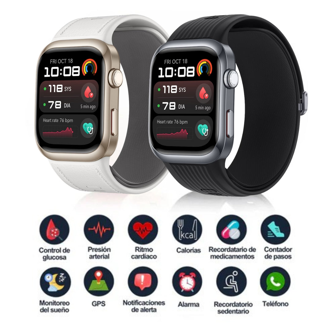 AÑO NUEVO, VIDA NUEVA: SmartWatch X7 – Tu Salud en una Sola Pulsera (Glucosa, Presión, ECG)